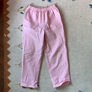 Pink Koret slacks with elastic waistline